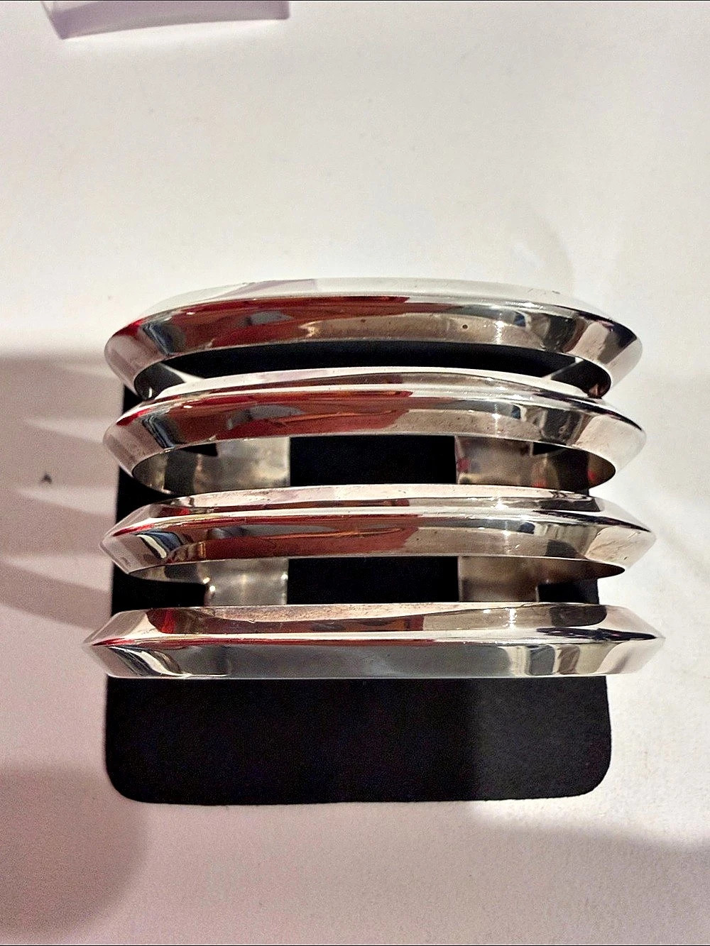 Michel Plumail Multi-Band Carinated Cuff Bracelet Set - 91 grams
